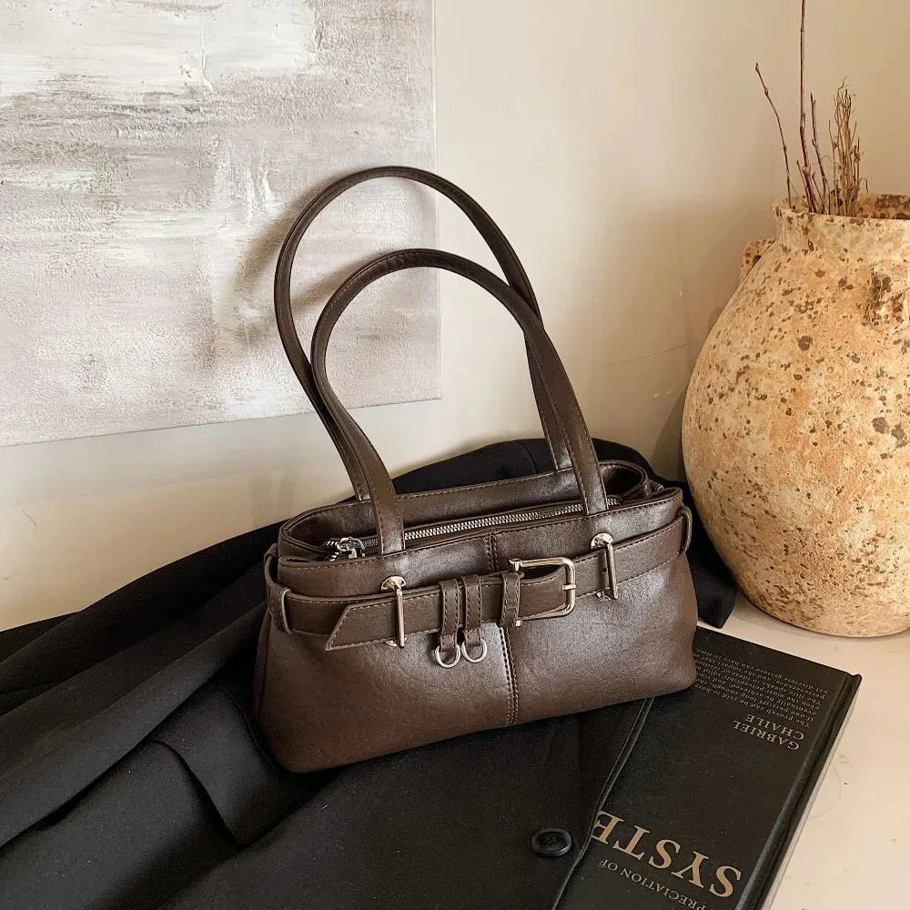 Bolso Tote Gemma con Textura Retro