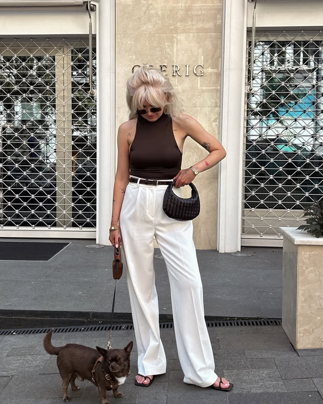 Jessy Hobo-Minitasche mit Flechtmuster