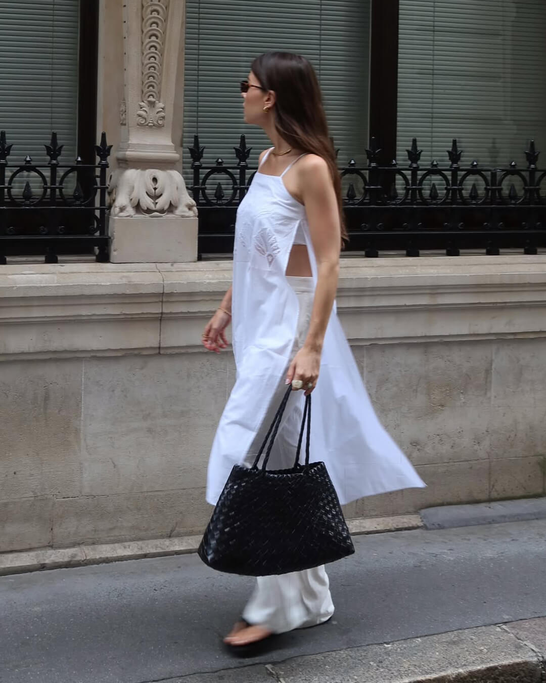 Bolso Mediano Madeleine de Tela Trenzada