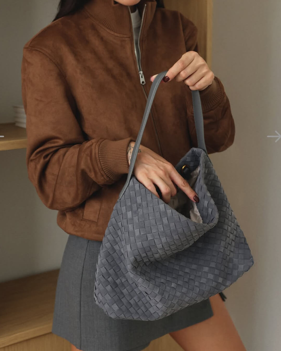 Marceline Wildledertasche