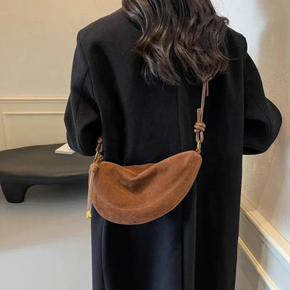 Mary Suede Shoulder Bag