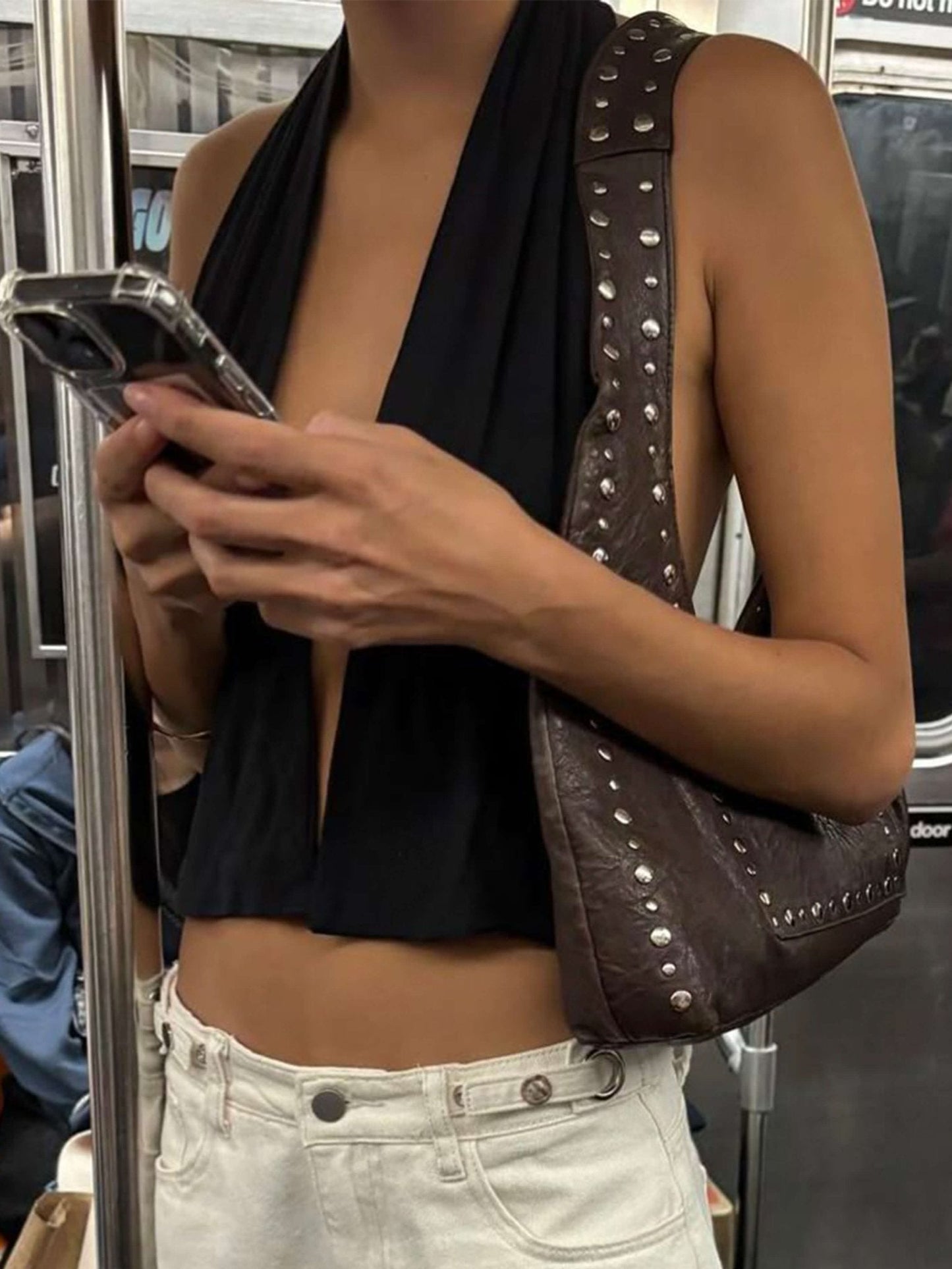 Stefani Henkeltasche mit Nieten